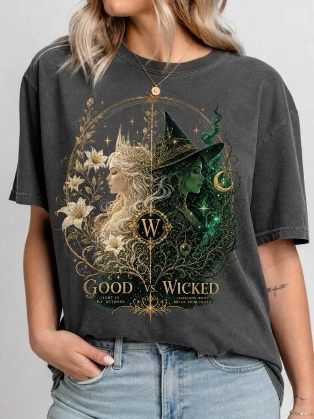 Wicked Shirt, Glinda And Elphaba Tee, Good Vs Wicked Witch Tee